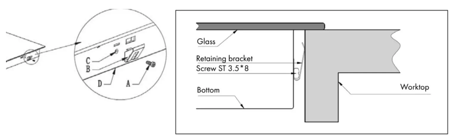 locating the fixing brackets