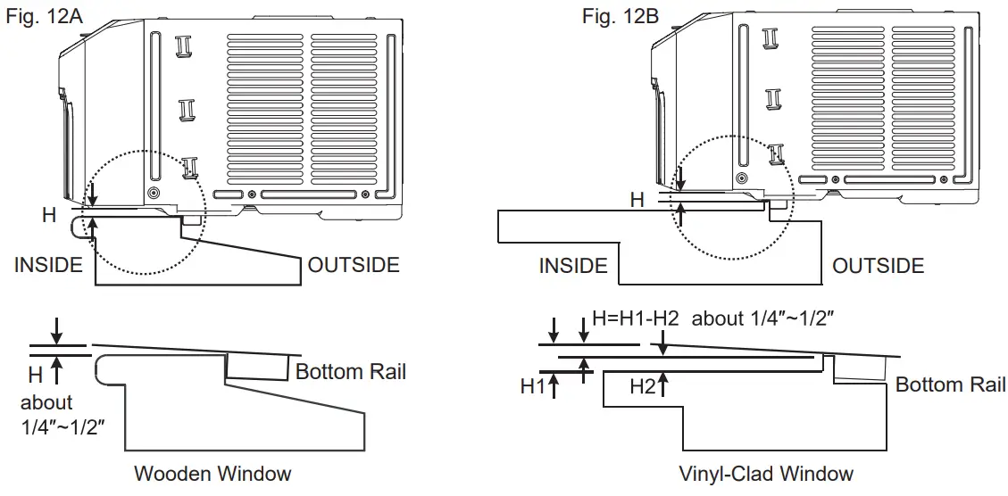 KEYSTONE KSTAW08INV HC Window Air Conditioner - Installation