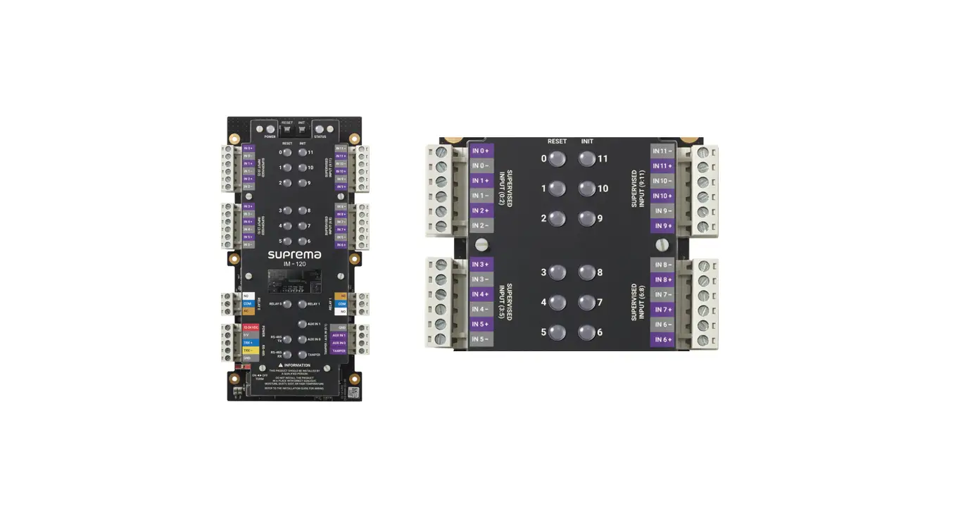 Suprema Im-120 Multiple Entry Input Module Installation Guide Suprema Im-120 Multiple Entry Input Module Installation Guide