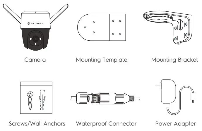 AMCREST ASH47-W Outdoor Wi-Fi Security Camera - Camera