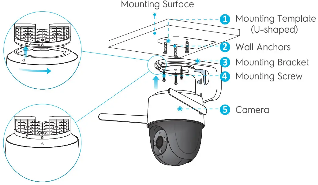 AMCREST ASH47-W Outdoor Wi-Fi Security Camera - Connecting 2