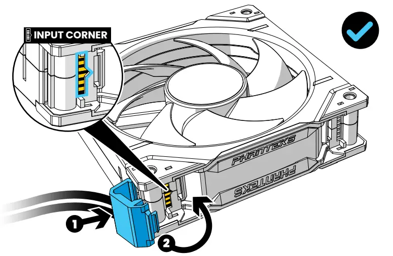 PHANTEKS D30 120 Triple RGB Fans - port