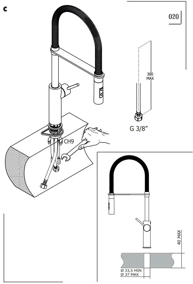 LAVABO-Kubus-040-Prof-Kitchen-Faucet-FIG 4