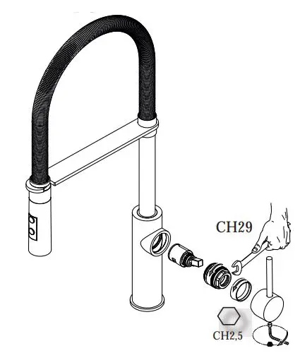 LAVABO-Kubus-040-Prof-Kitchen-Faucet-FIG 7