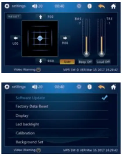 CENTEK CT-8123 Car Audio - setting 4