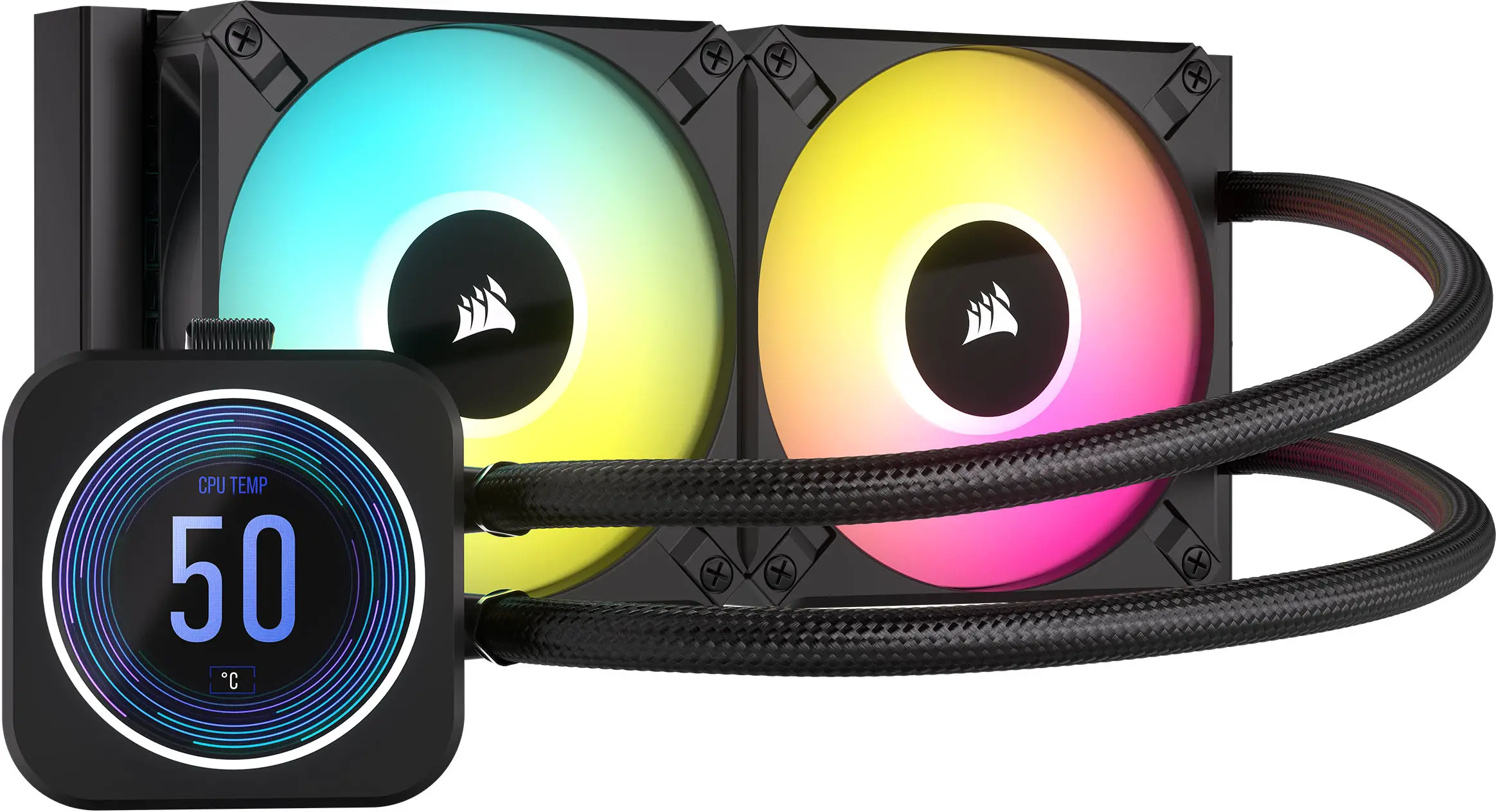 CORSAIR iCUE H100i ELITE LCD XT Extreme Performance LCD Liquid CPU Cooler