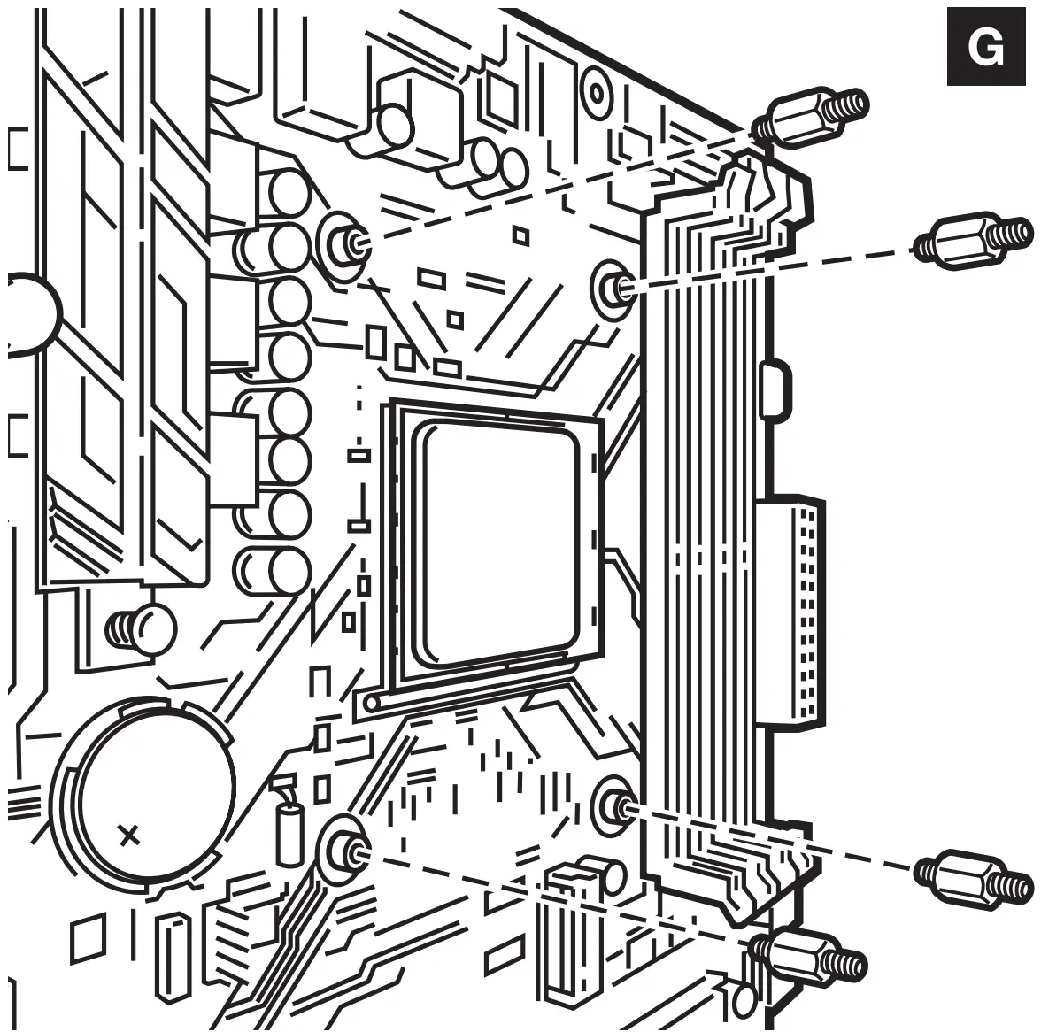 INSTALLING THE AMD AM5/AM4 STANDOFF SCREWS