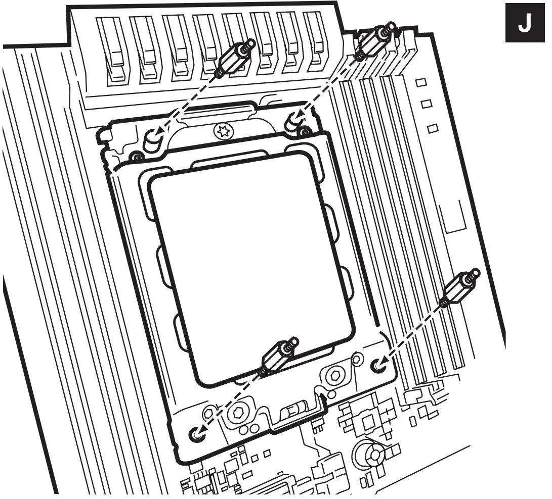 INSTALLING THE AMD sTRX4 STANDOFF SCREWS