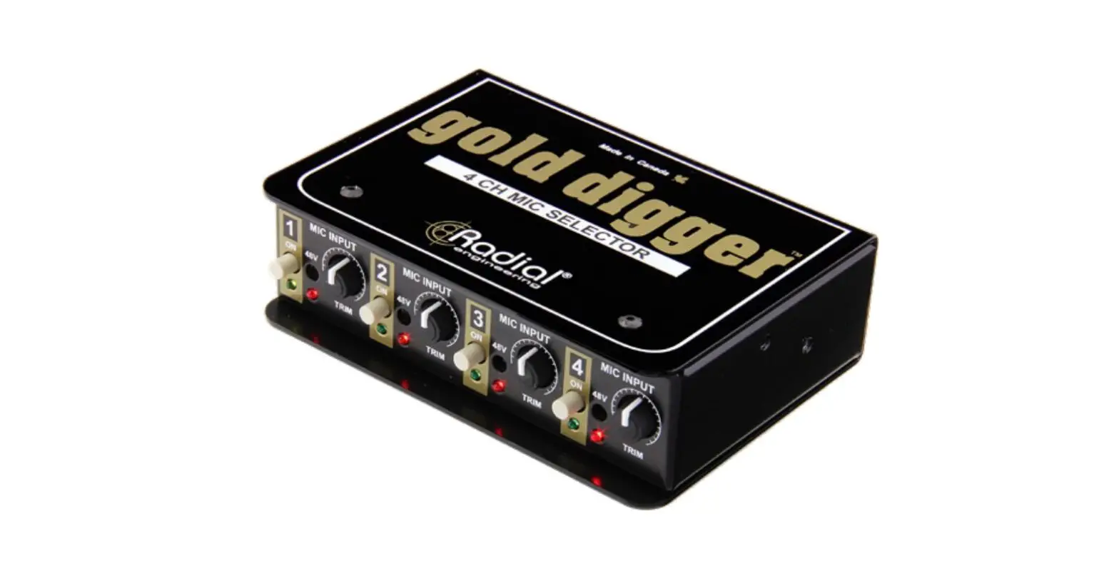 Radial Engineering Gold Digger 4x1 Microphone Selector User Guide Radial Engineering Gold Digger 4x1 Microphone Selector User Guide