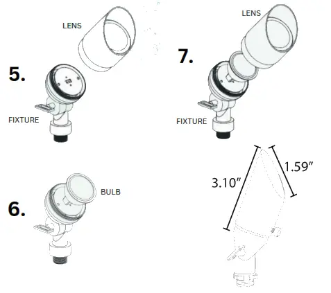 ABBA LIGHTING SPB11 BRASS Spot Light - Figure1