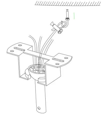 Bella Depot badt1304_2 Retractable Ceiling Fan - Mountig 1
