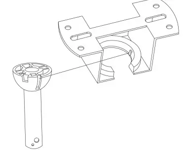 Bella Depot badt1304_2 Retractable Ceiling Fan - cable