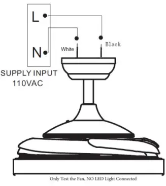 Bella Depot badt1304_2 Retractable Ceiling Fan - problim Light 2