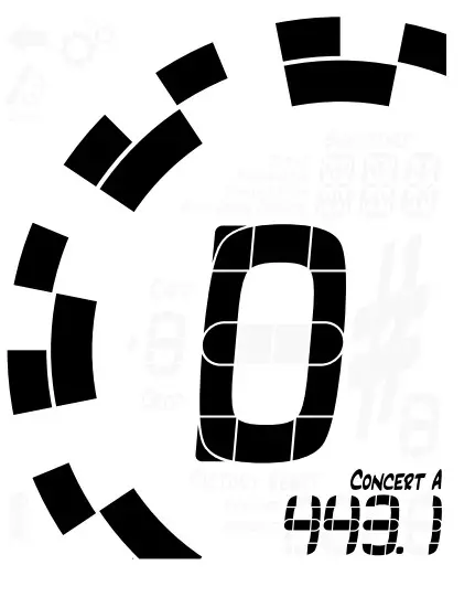 STROBOSTOMP LE Peterson Strobe Tuners - Menu button