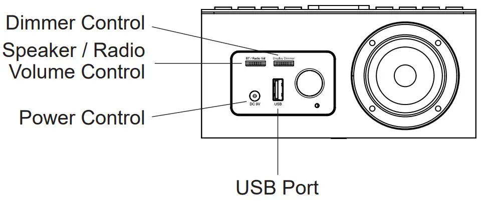 ANJANK AC190BT Bluetooth Speaker Alarm Clock - fig 3