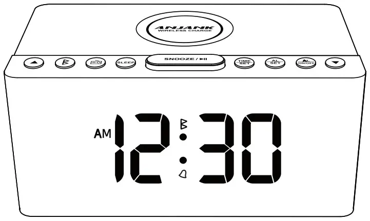 ANJANK AC190BT Bluetooth Speaker Alarm Clock