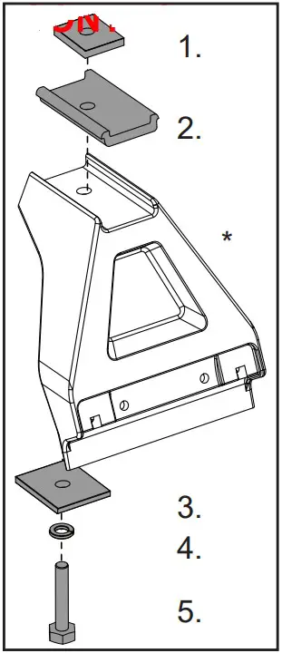 RHINO-RACK VA-FK1 Bar Roof Rack - fig 1