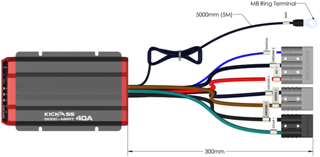 KICKASS KADCDC20A 40A DCDC Charger and 8M Heavy Duty DCDC Wiring Kit - assistance