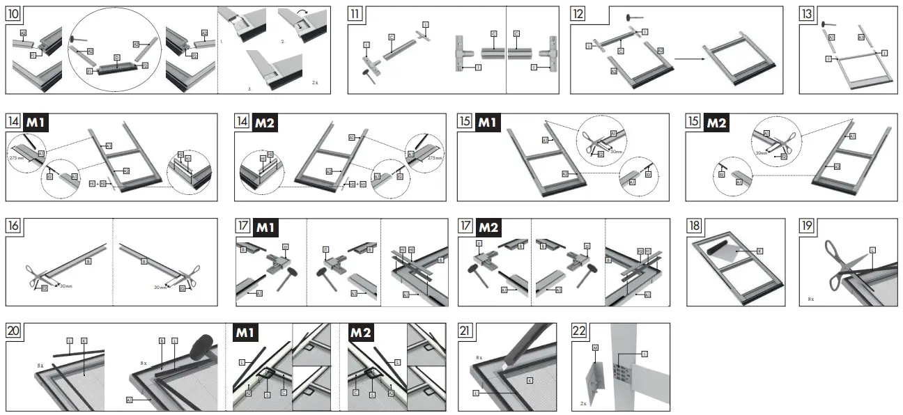 LIVARNO 407997 QA734 Aluminium Door Insect Screen - fig 3