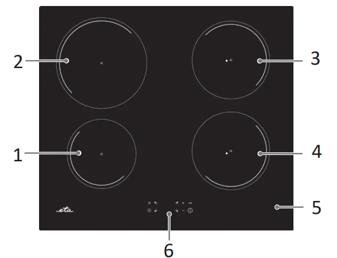 eta 579090000 Induction Hob - PRODUCT DESCRIPTION