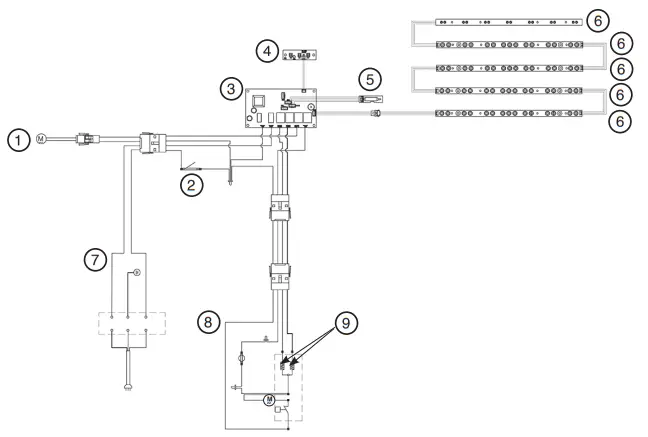 GAZCO 219 089 Radiance LED Electric Fire Range - DIAGRAM