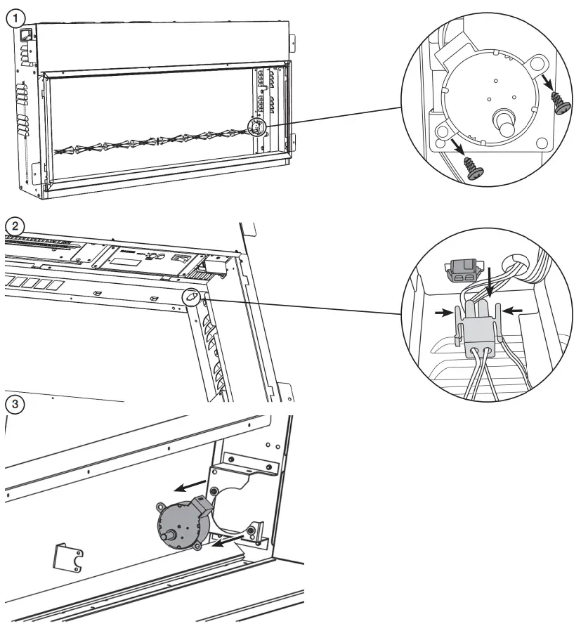 GAZCO 219 089 Radiance LED Electric Fire Range - EFFECT MOTOR