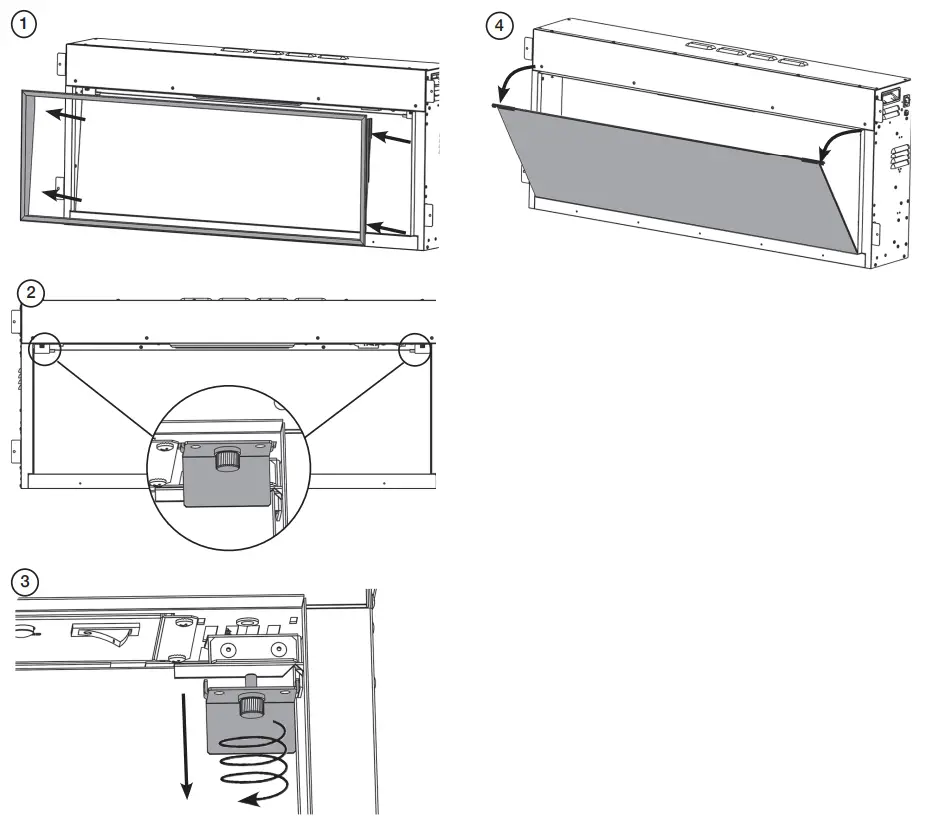 GAZCO 219 089 Radiance LED Electric Fire Range - FUEL BED