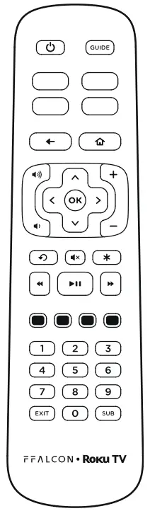 FFALCON FFRU62 75 Inch RU62 Series 4K Ultra HD TV - Remote control