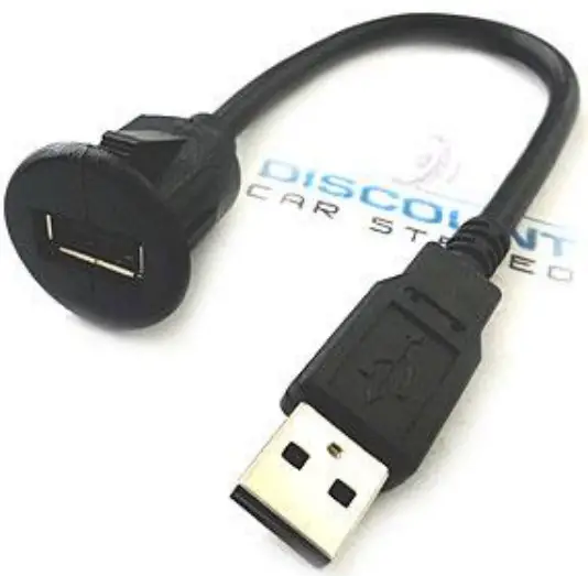 Flush mount 3 ft. USB cable