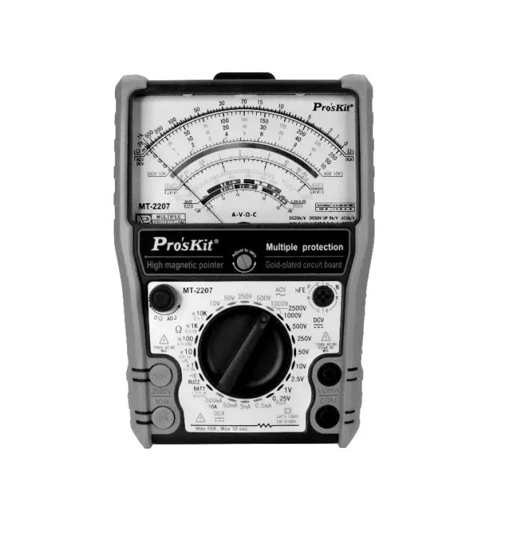 Pro Skit Mt-2207 Protective Multifunction Analog Multimeter User Manual Pro Skit Mt-2207 Protective Multifunction Analog Multimeter User Manual