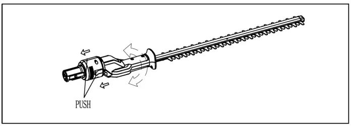 COBRA HT50LRH24V 24V Cordless Long Reach Hedge Trimmer - ASSEMBLY2