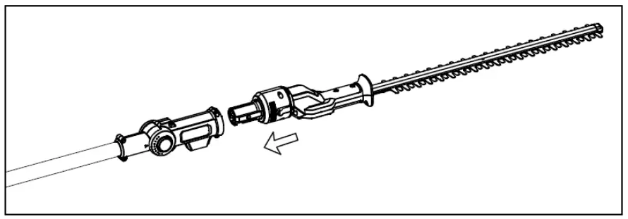 COBRA HT50LRH24V 24V Cordless Long Reach Hedge Trimmer - HEDGE TRIMMER 2