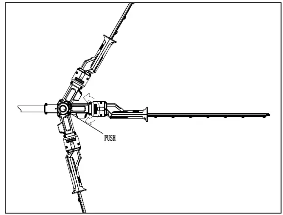 COBRA HT50LRH24V 24V Cordless Long Reach Hedge Trimmer - HEDGE TRIMMER 3