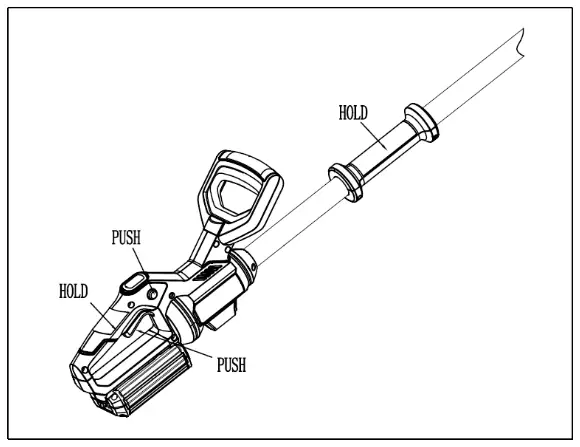 COBRA HT50LRH24V 24V Cordless Long Reach Hedge Trimmer - HEDGE TRIMMER 4