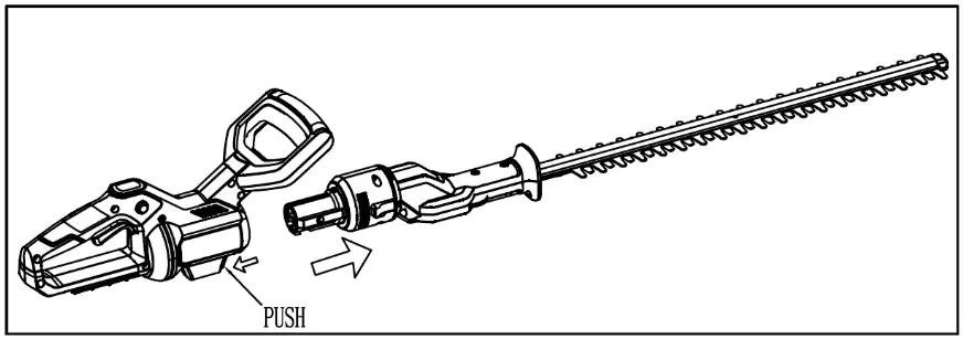 COBRA HT50LRH24V 24V Cordless Long Reach Hedge Trimmer - HEDGE TRIMMER