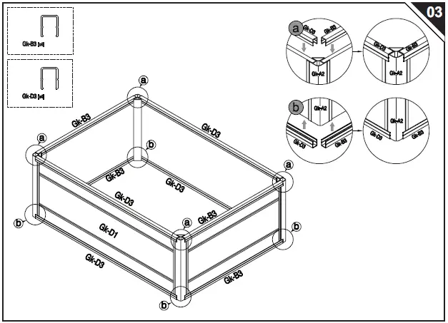Outsunny 845-452V01 Raised Bed Planter 07
