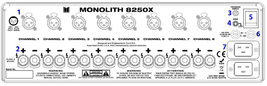 Monolith M8250x Channel Home Theater Power Amplifier-fig- (1)