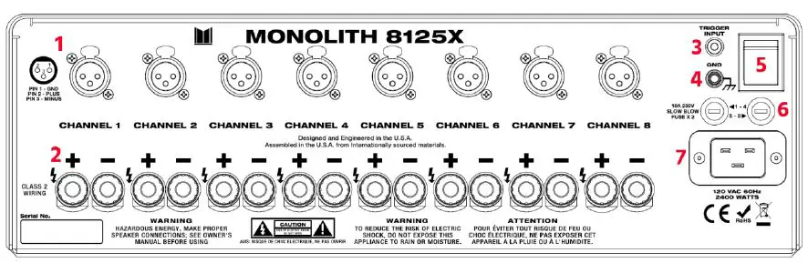 Monolith M8250x Channel Home Theater Power Amplifier-fig- (2)