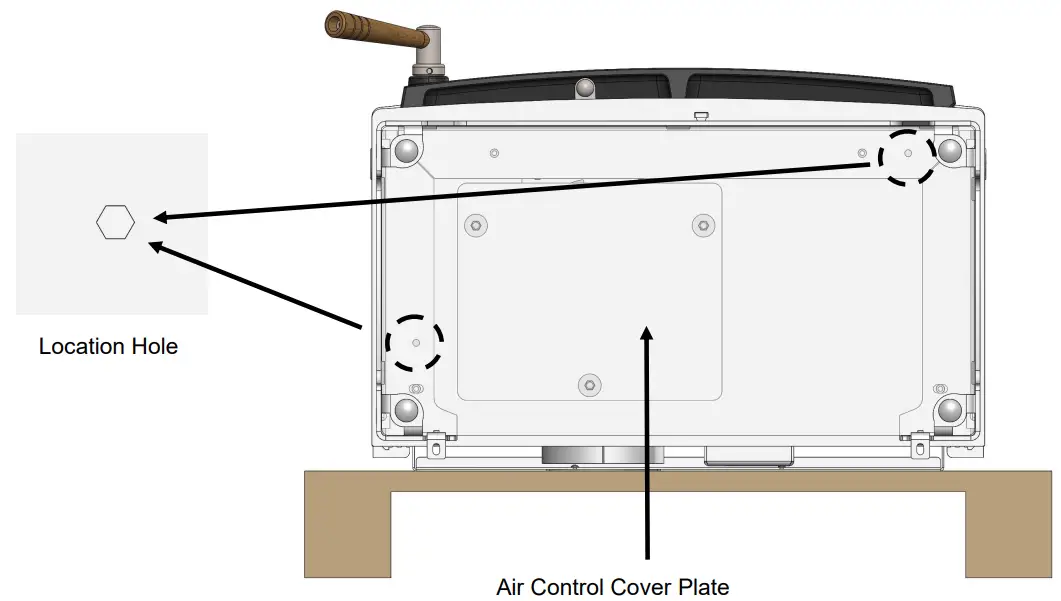 ARADA DEVON LOG FAR M Series Farringdon Freestanding Stove - remove the air control cover