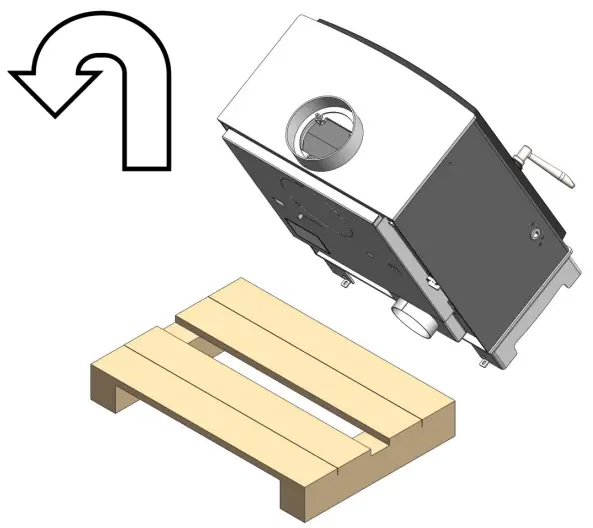 ARADA DEVON LOG FAR M Series Farringdon Freestanding Stove - remove the factory fitted
