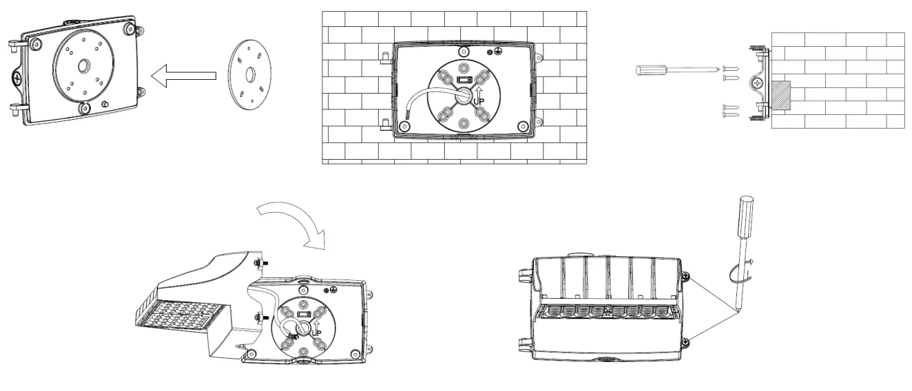 PLT PremiumSpec PLTS-12310 LED Wall Pack Fixture - fig 2