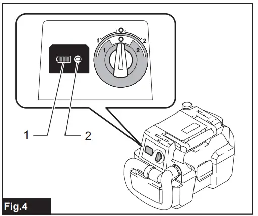 makita XCV11 Cordless Portable Vacuum Cleaner - battery