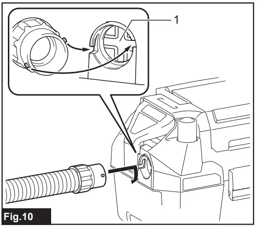 makita XCV11 Cordless Portable Vacuum Cleaner - blowing