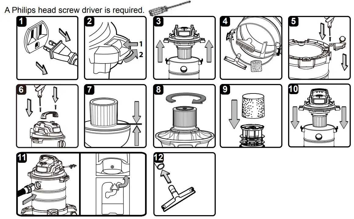 Vacmaster VOC508S Wet Dry Shop Vacuum - fig 3