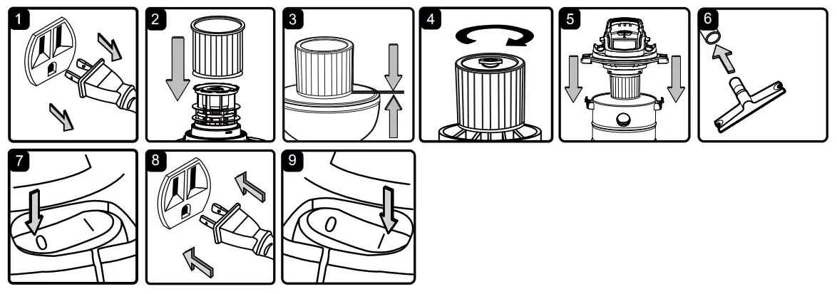 Vacmaster VOC508S Wet Dry Shop Vacuum - fig 4