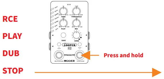 MOOER X2 Stereo Looper Pedal - Operation 5