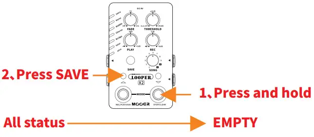 MOOER X2 Stereo Looper Pedal - Operation 6