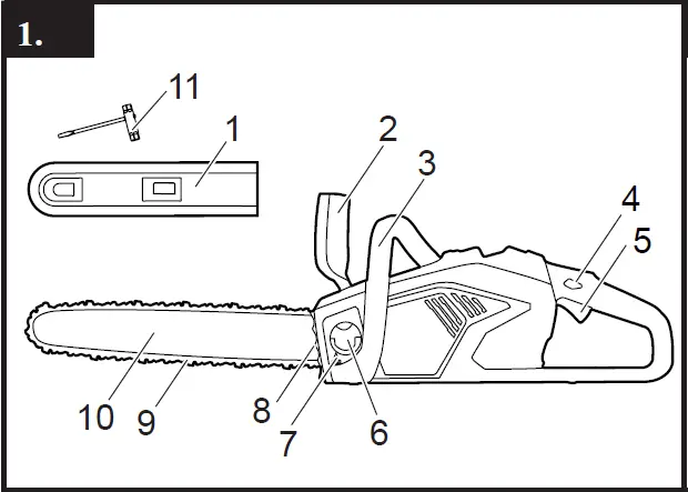 greenworks-GD40CS15-40V-Electric-Chainsaw-fig-1