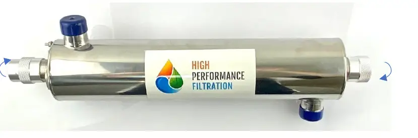 SS Enclosure Ultraviolet Germicidal Disinfection Whole House Filtration System with UVin 2