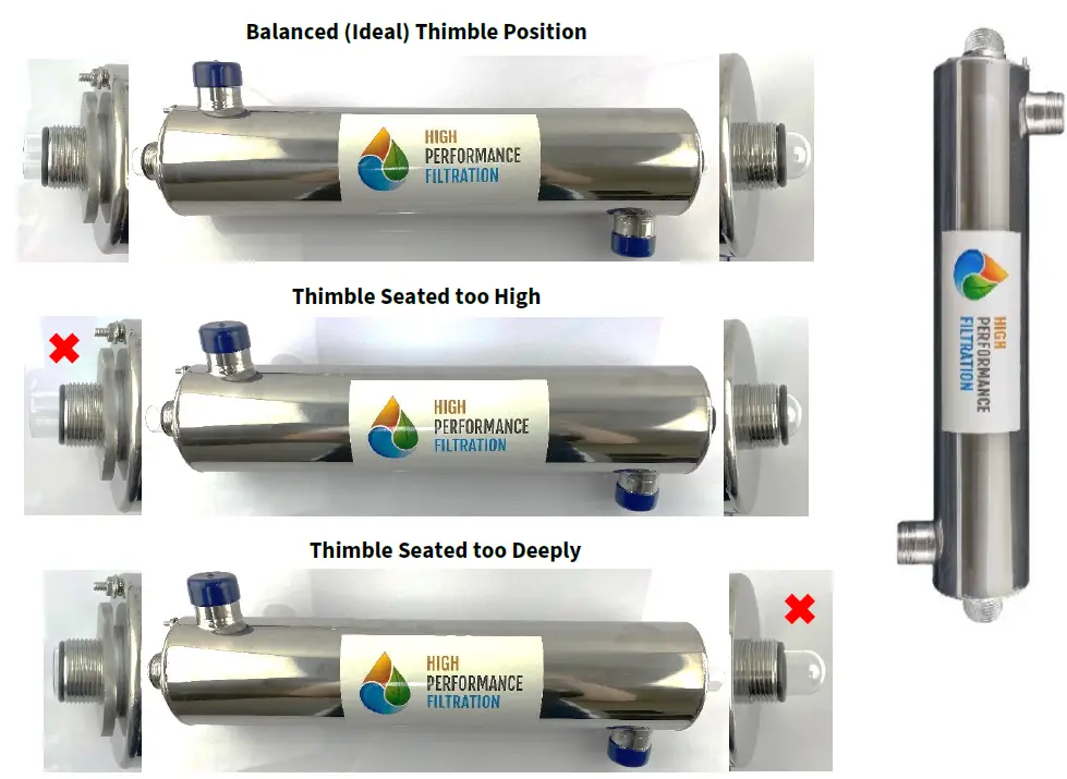 SS Enclosure Ultraviolet Germicidal Disinfection Whole House Filtration System with UVin 4